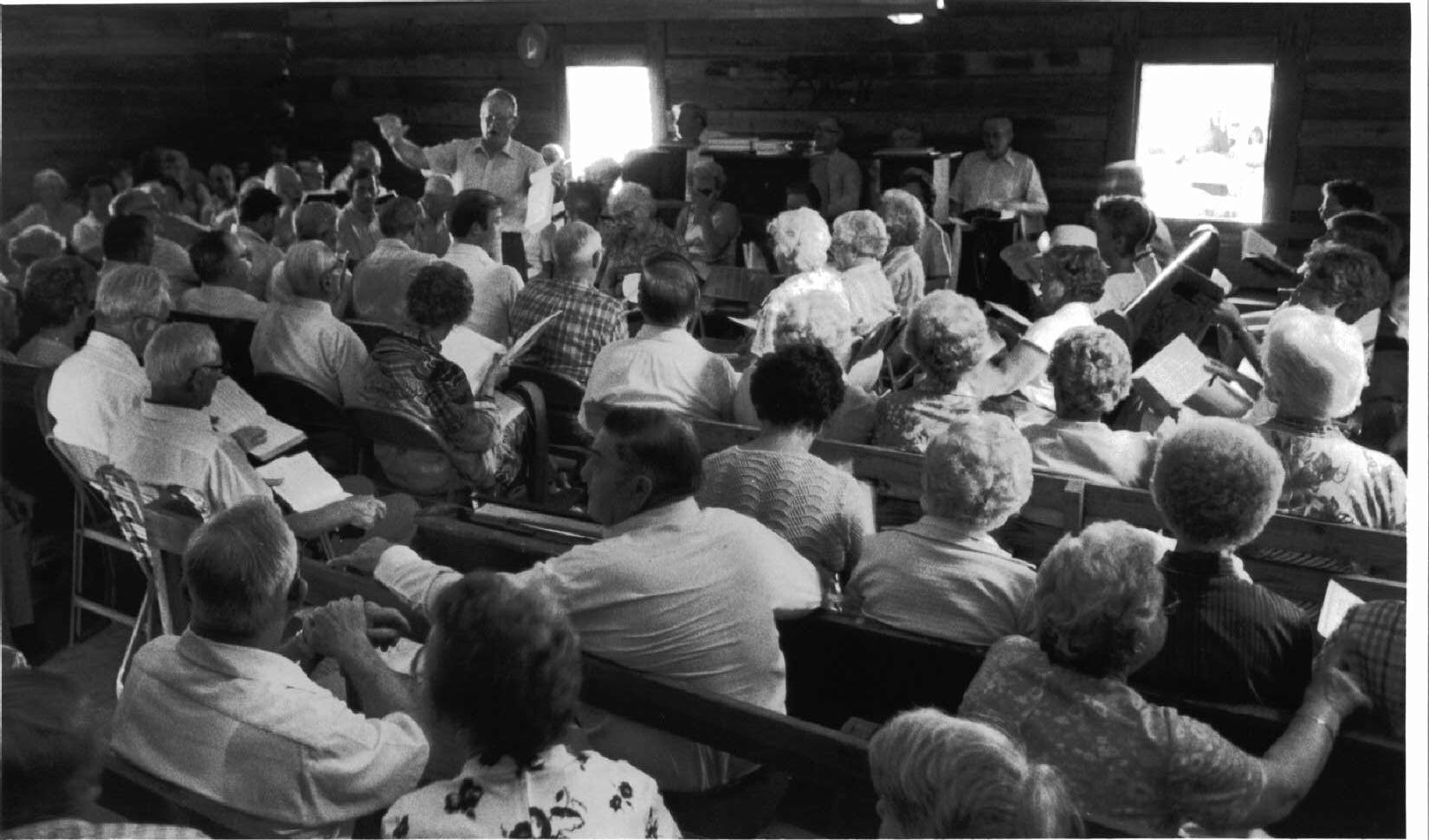 A Sacred Harp singing from the 1970s. These remain quite popular.